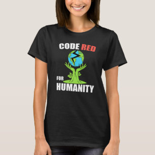 T-shirt Code Très Rouge Pour Climat Humanité