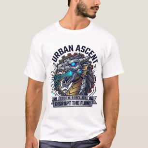 T-shirt Code Urbain d'Ascension est Rébellion Dragon Cyber