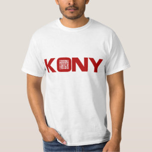 T-shirt Code visuel Joseph Kony du rouge QR de Kony 2012