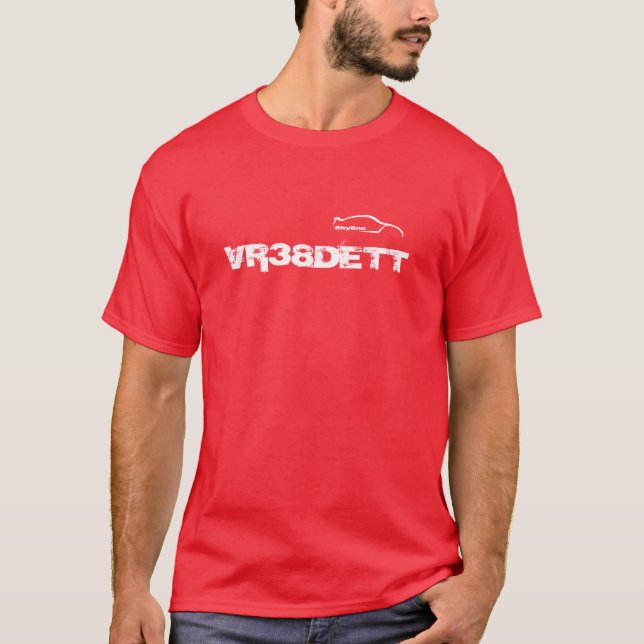 T-shirt Code VR38DETT de moteur d'horizon avec le logo (Devant)