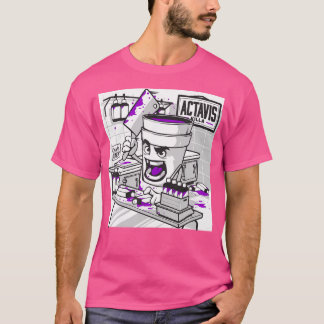T-shirt Codeine Double Coupe Lean Purple Boire Sizzurp Rap