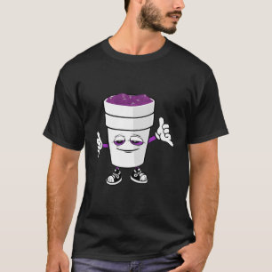 T-shirt Codeine Purple Drank Sizzurp Double Cup Lean