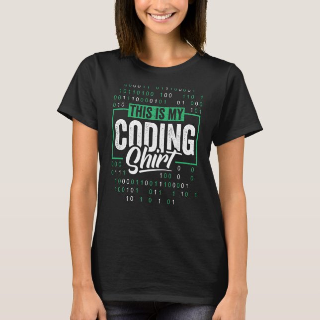 T-shirt Coder Appareils Ceci Est Mon Programmeur De Codage (Devant)