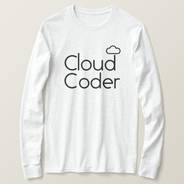 T-shirt Coder Cloud (Design devant)
