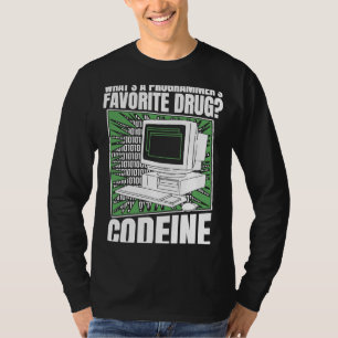T-shirt Coder Codeine Programmer Logiciel Programmation Co