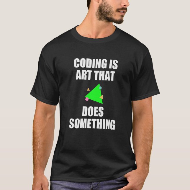 T-shirt Coder développeur Web du programmeur informatique  (Devant)