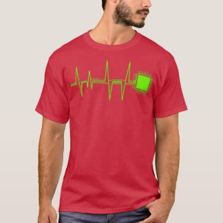 T-shirt Coder et administrateur Heartbeat Ordinateur Chip 