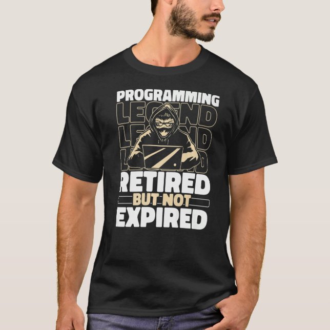 T-shirt Coder Retraite Coding Developer Software Engineer  (Devant)