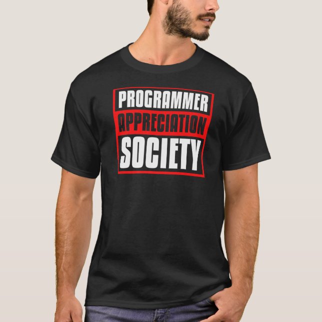 T-shirt Coder Society Programmer Developer - Programmation (Devant)