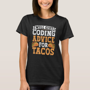T-shirt Coder Taco Coding Mexican Food for Programmer 4