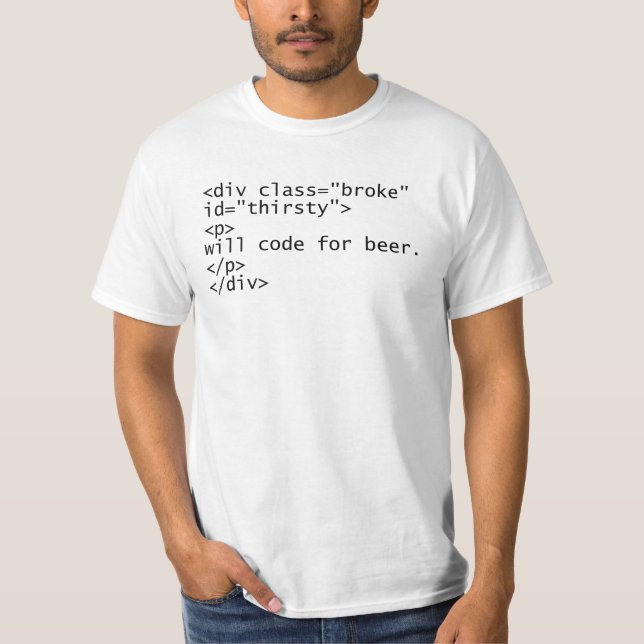 T-shirt Codera pour la bière (Devant)