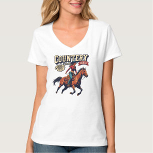 T-shirt Codes de Cowgirl : L'esprit country déchaîné