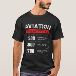 T-shirt Codes de la taxe aérienne Aviation Pilo