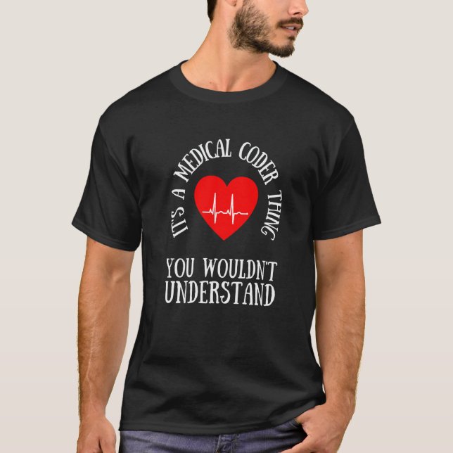 T-shirt Codeur médical codant l'infirmière de Va et codage (Devant)