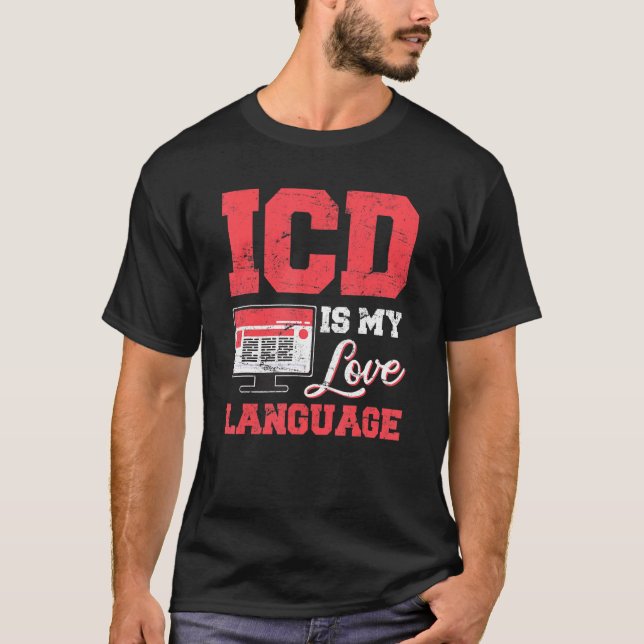 T-shirt Codeur médical ICD Codage médical Facturation médi (Devant)