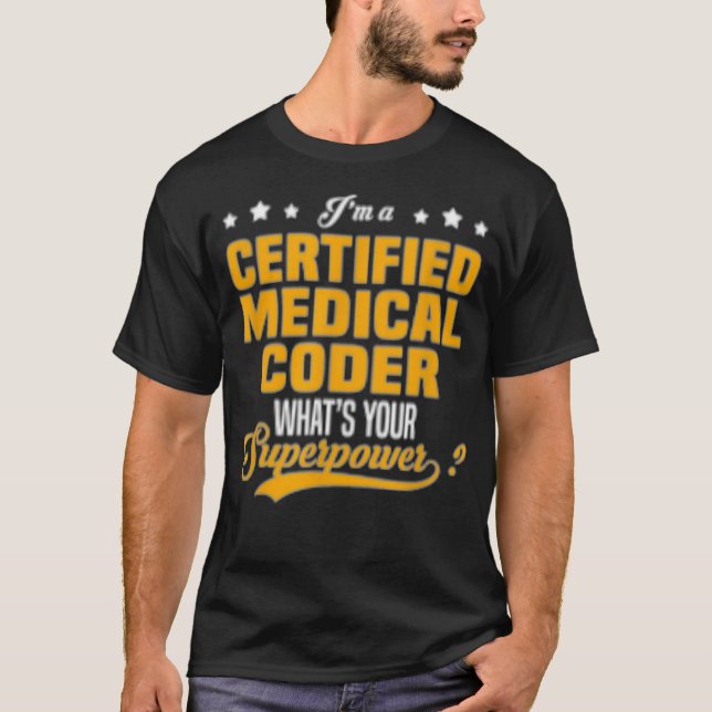 T-shirt Codeur Médicale certifié _1  (Devant)
