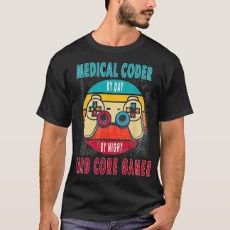 T-shirt Codeur Médicale Jour par Nuit Hard Core Gamer Gami