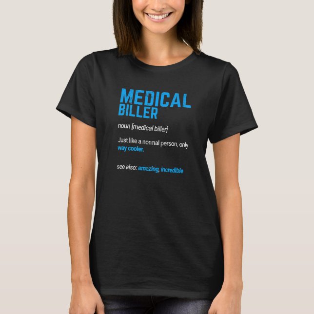 T-shirt Codeur Médicale Médicale Facturation Médicale (Devant)