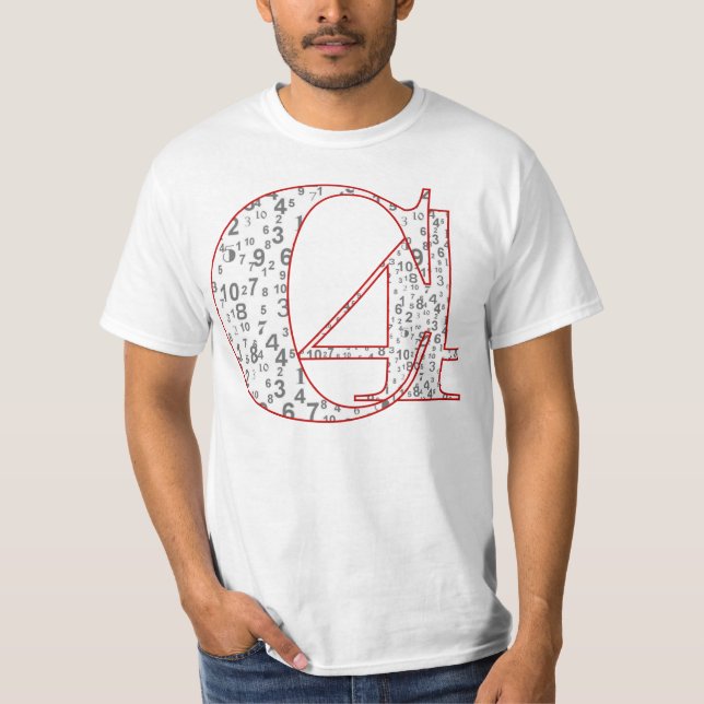 T-shirt Codez le rouge de quatre "nombres" C4 (Devant)