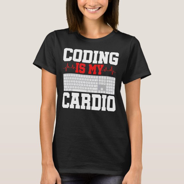 T-shirt Coding Est Mon Développeur Logiciel De Programmati (Devant)