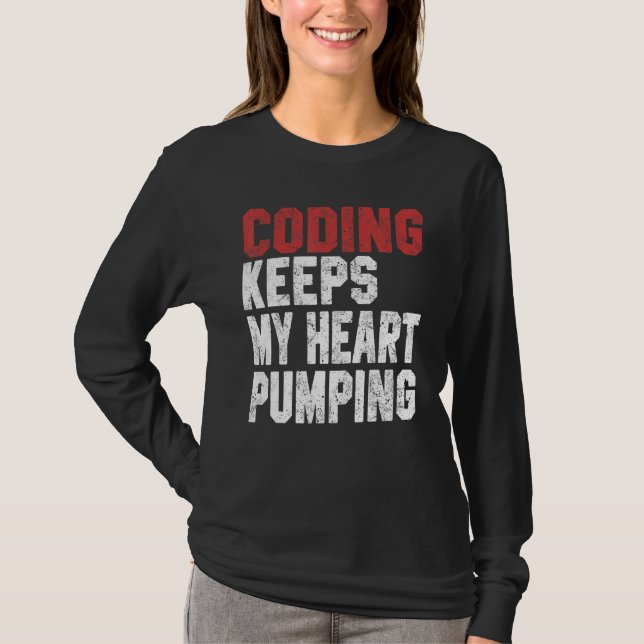 T-shirt Coding  Women Men Code Developer Programming Geek  (Devant)