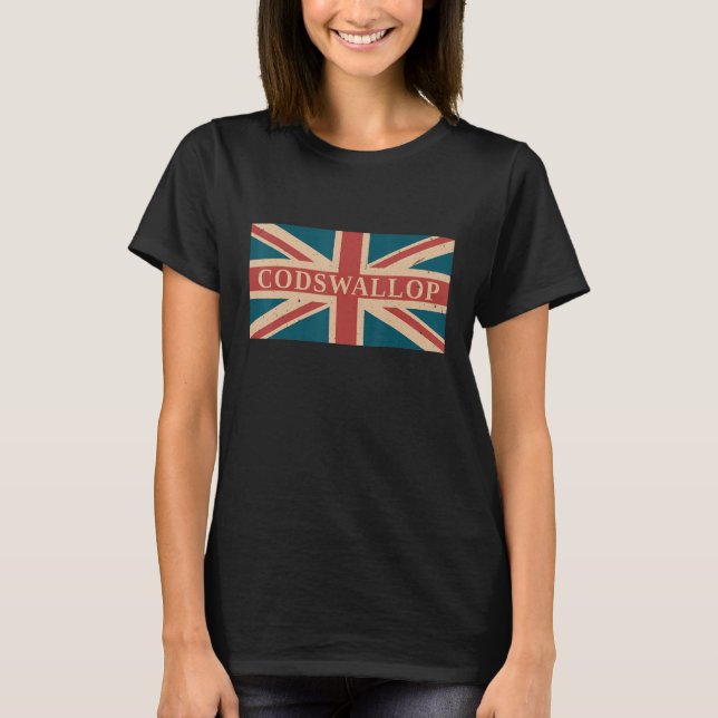 T-shirt Codswallop Anglais Slang Angleterre Anglophile (Devant)