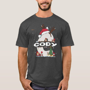 T-shirt Cody Christmasw Cody Nom pour les Noël drôles
