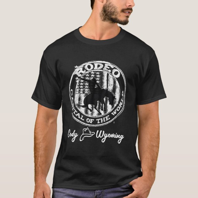 T-shirt Cody Wyoming Rodeo Capitale Du Monde Keepsaké (Devant)
