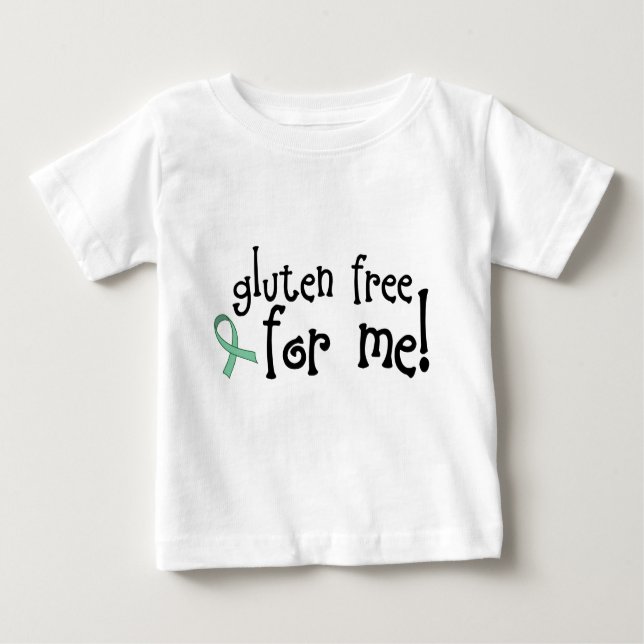 T-shirt coeliaque libre de bébé de gluten (Devant)