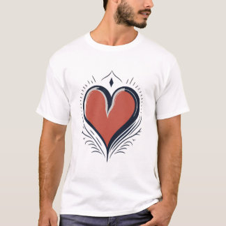 T-shirt Coeur