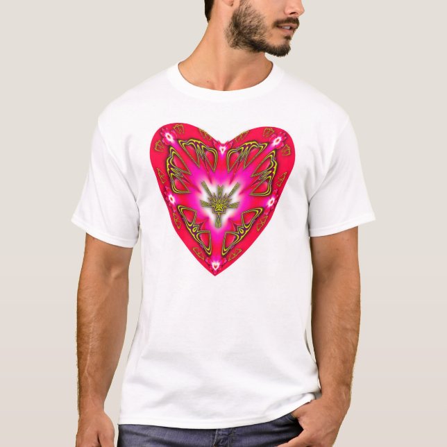 T-shirt Coeur 02 de concepteur (Devant)