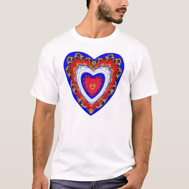 T-shirt Coeur 03 de concepteur (Devant)