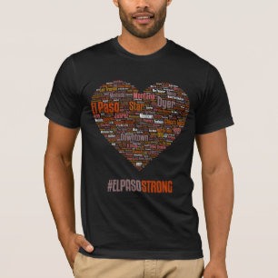 T-shirt Coeur 2019 d'El Paso - obscurité de thème de