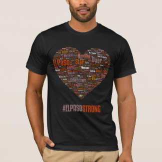 T-shirt Coeur 2019 d'El Paso - obscurité de thème de