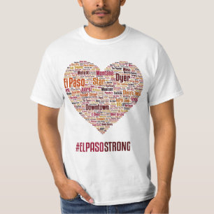 T-shirt Coeur 2019 d'El Paso - thème de désert