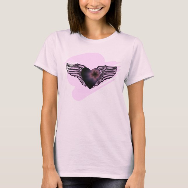 T-shirt Coeur à ailes (Devant)