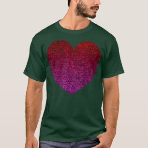 T-shirt Coeur à grande séquence