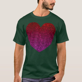 T-shirt Coeur à grande séquence