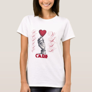 T-shirt Coeur à main - Aimer, soins et compassion Tee