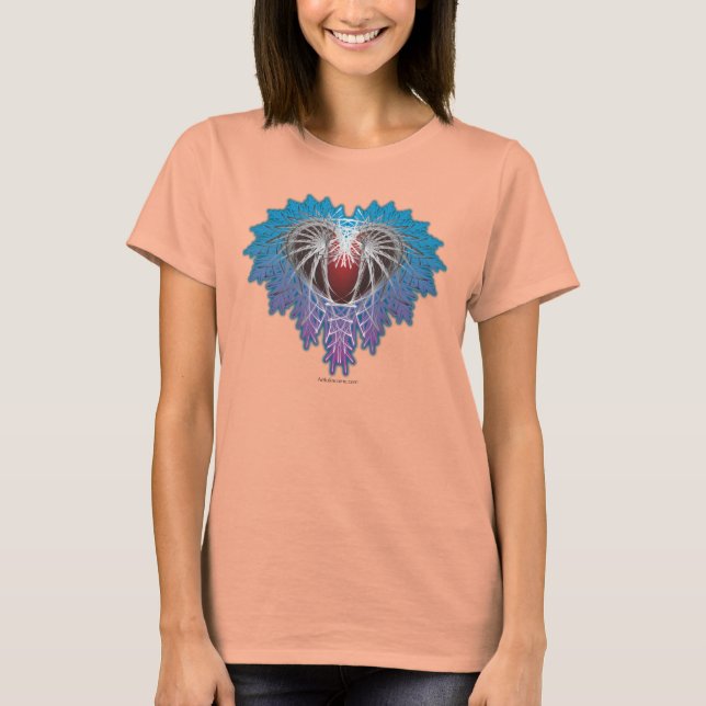 T-shirt Coeur Abstrait (Devant)