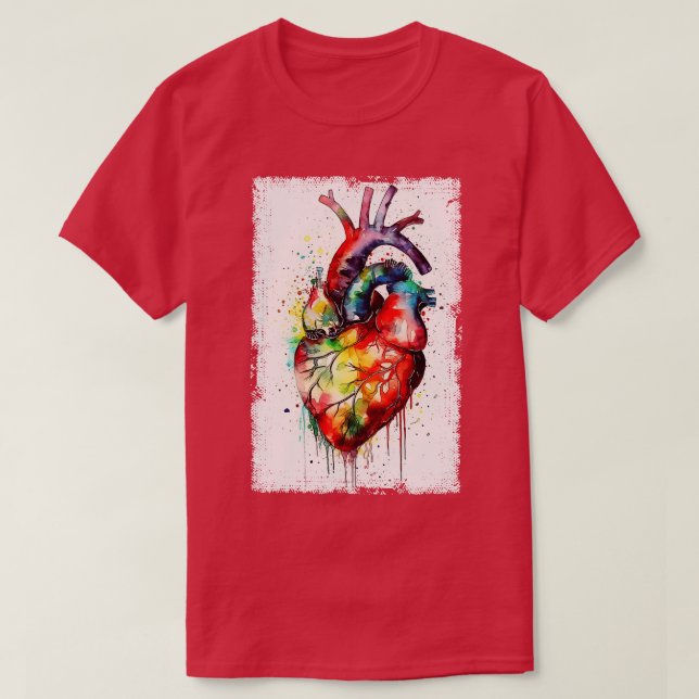 T-shirt coeur Abstrait (Design devant)