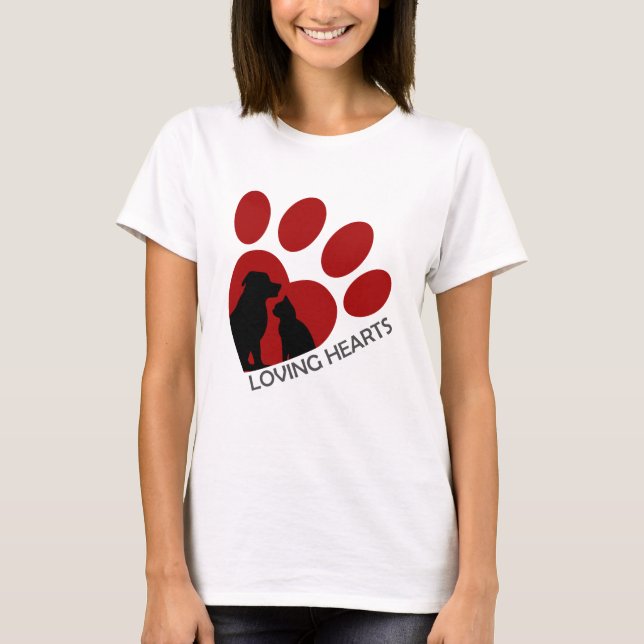 T-shirt coeur aimant (Devant)