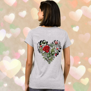 T-shirt Coeur aimant