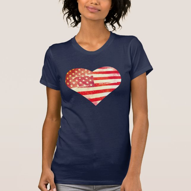T-shirt Coeur américain (Devant)