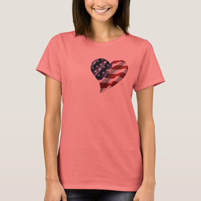 T-shirt Coeur américain (Devant)
