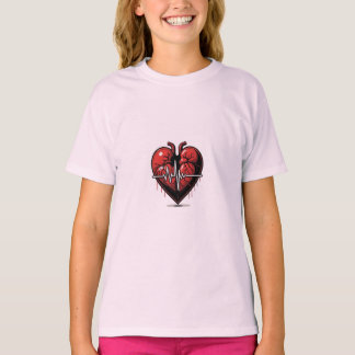 T-shirt Cœur Anatomique avec Battement de Vie