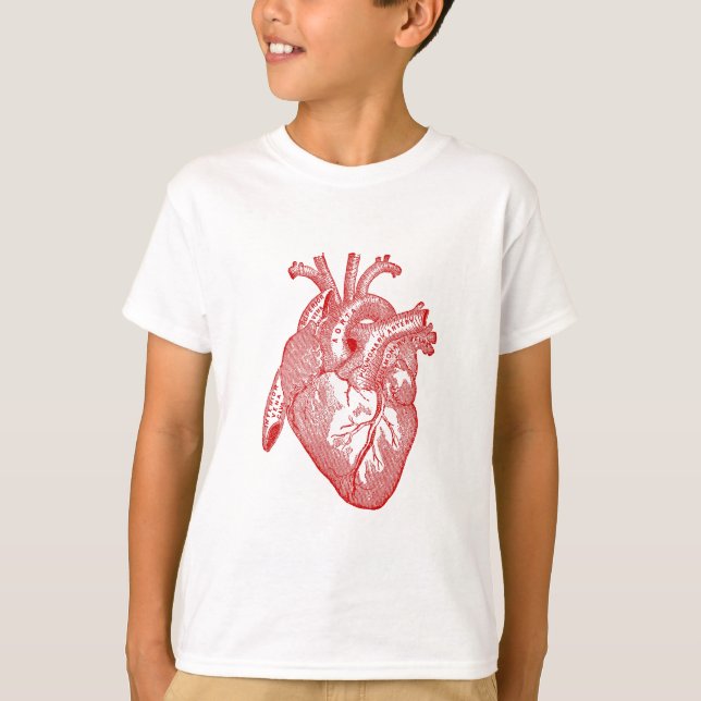 T-shirt Coeur Anatomique Rouge (Devant)