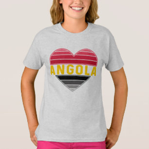 T-shirt Coeur angolais, I Love Angola