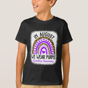 T-shirt Coeur Août Nous Portons Violet Overdose Sensibilis