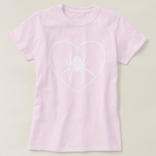 T-shirt Coeur Araignée Rose